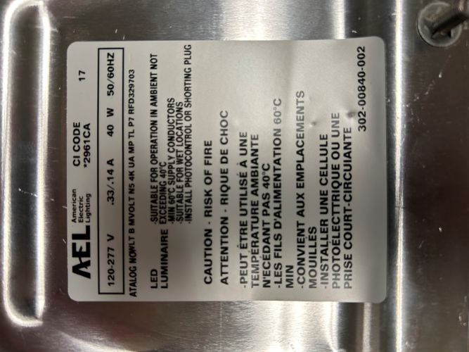 Lot of (123) American Electric Lighting Street Light 120-277 LED (9900115386) - Image 6